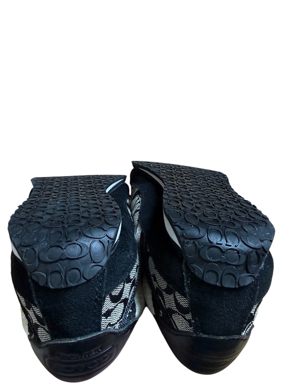Coach Marabelle Signature Jacquard Sneakers Black Gray Women’s 6.5 - Picture 11 of 14
